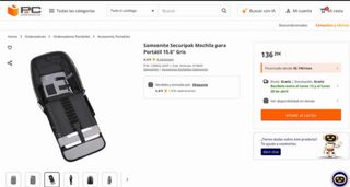 Mochila Samsonite gris