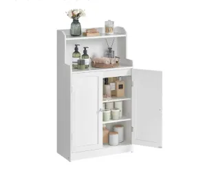 Mueble Baño Blanco 2 Puertas 2 Estantes