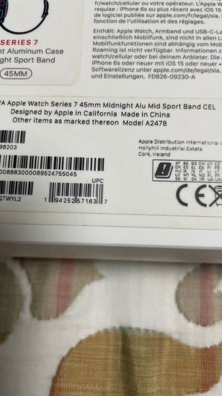 Apple Watch S7 GPS + Cellular 45mm Midnight