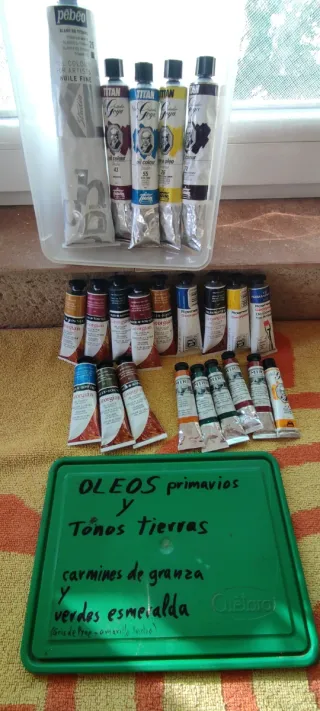 Lote Óleos Primarios y Tonos Tierra