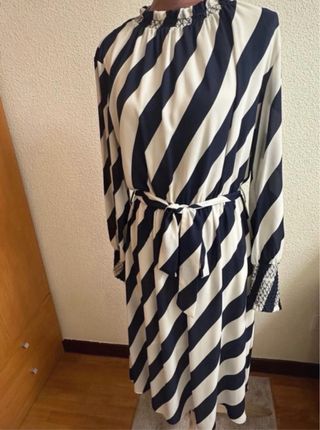 Vestido Cortefiel Rayas Talla M
