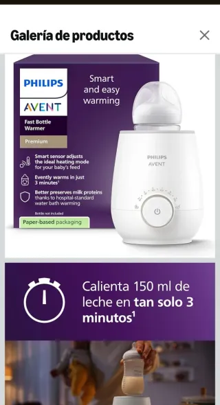 Calentador Biberones Philips Avent Blanco