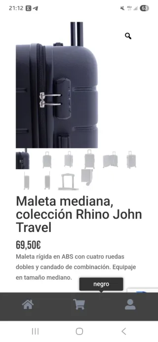Maleta mediana negra