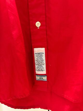 Camisa La Martina Roja Talla XXL