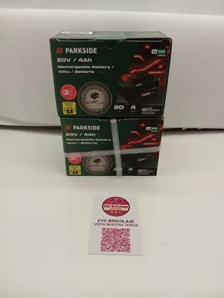2 Baterías Parkside 20V 4Ah PAP 204 A1 nuevas