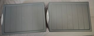 Lote 2 Cajoneras 3 Cajones Plástico Gris