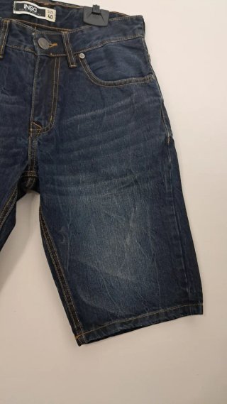Vaquero Corto Recto INSD Azul Marino