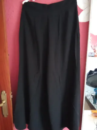 Falda pantalón ancha elegante negra