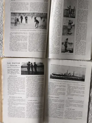 "ARMAS Y LETRAS" 4 REVISTAS ANTIGUAS AÑO 1922