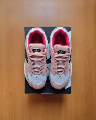 Zapatillas Adidas Falcon Rosa/Blanco Talla 40 2/3