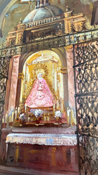 Cuadro Virgen de Gracia Carmona Óleo