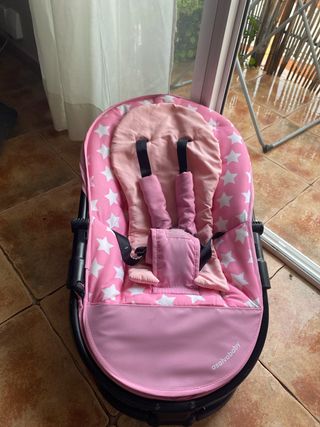 Hamaca bebé rosa estrellas