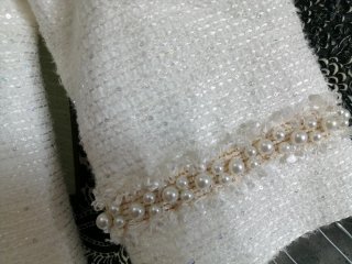 Vestido Blanco María Picaretta Perlas