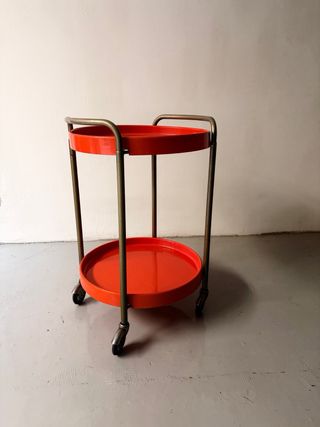 Carrito auxiliar vintage de los años 70