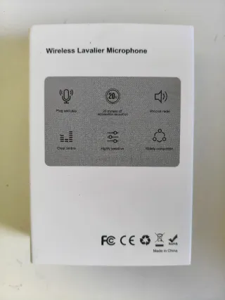 Micrófono Lavalier Inalámbrico Dual Negro