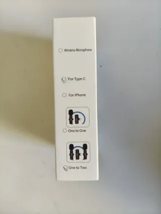 Micrófono Lavalier Inalámbrico Dual Negro