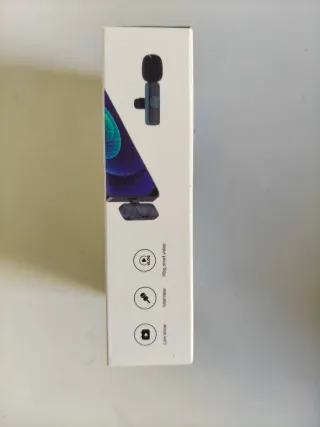 Micrófono Lavalier Inalámbrico Dual Negro