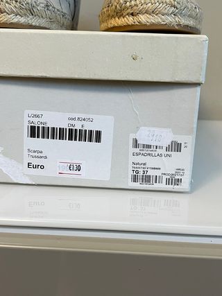 Scarpe Trussardi Beige/Nero Tg 37