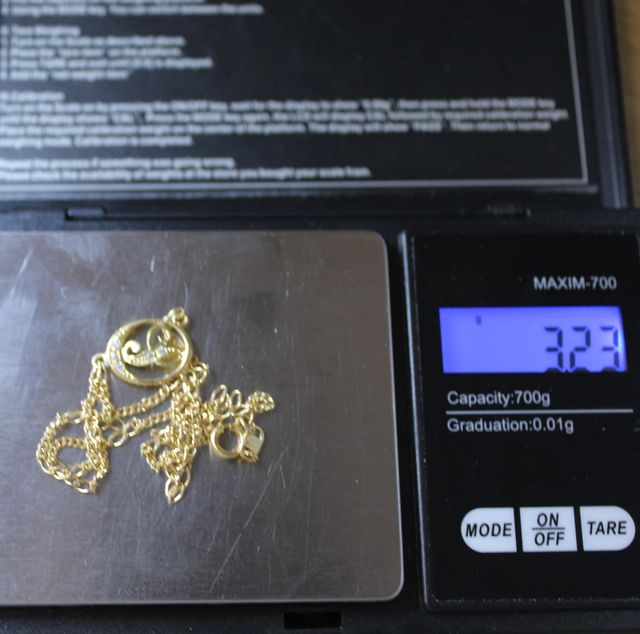 Pulsera de oro de 18k. Peso: 3.23 gr.