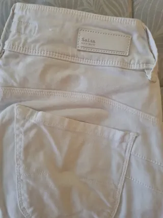 Pantalón blanco Salsa Push in