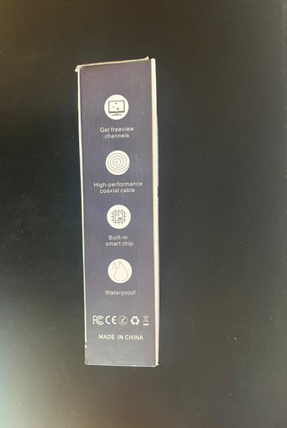 Antenna TV 4K Amplificata Cavo 10M