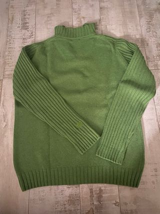 Jersey GANT verde cuello abierto Talla XL