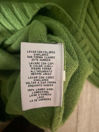 Jersey GANT verde cuello abierto Talla XL