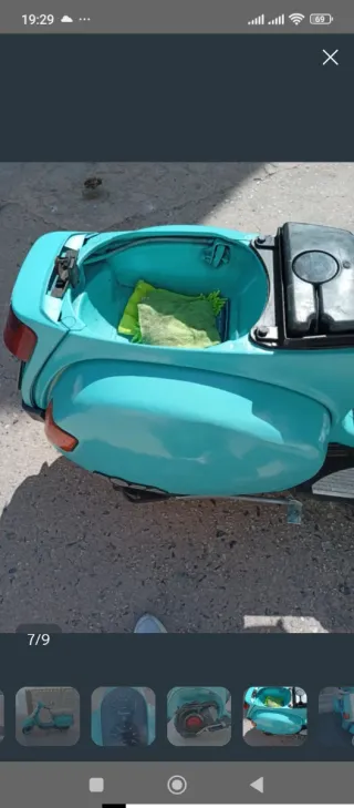 Vespa Cosa CLX Azul y Blanca