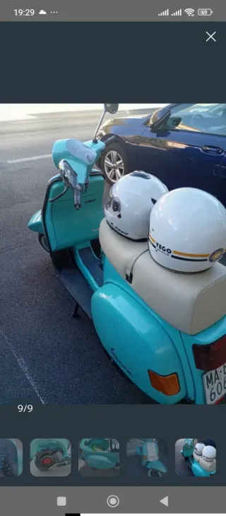 Vespa Cosa CLX Azul y Blanca