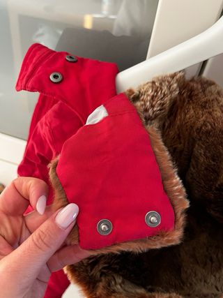 Woolrich Giacca Rossa con Cappuccio