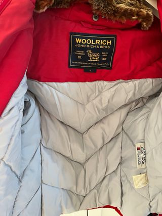 Woolrich Giacca Rossa con Cappuccio