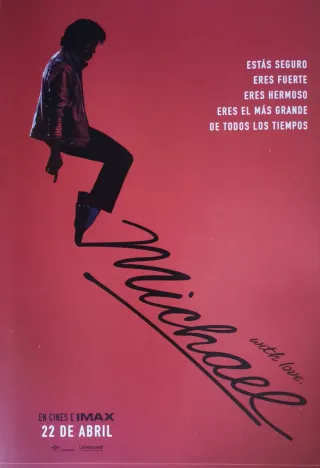 Póster oficial película Michael Jackson. Tamaño A4