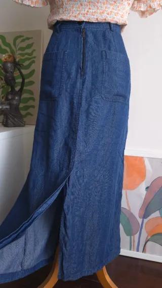 Gonna lunga in denim Elena Mirò XL