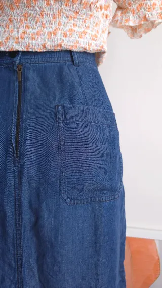 Gonna lunga in denim Elena Mirò XL