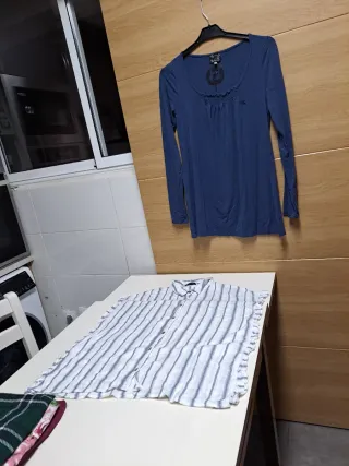 Camisetas Talla M (Azul y Morado)