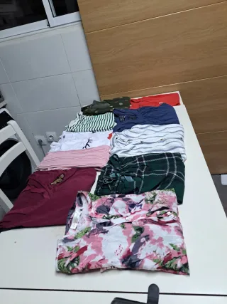 Camisetas Talla M (Azul y Morado)