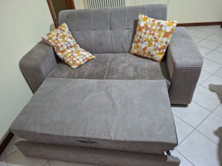 Divano letto 2 posti grigio