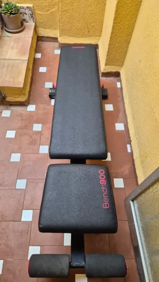 Banco musculación reforzado Bench 900 reclinable