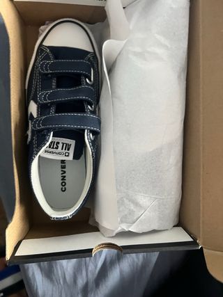 Zapatillas Converse niño velcro azul 33.5 Eu talla