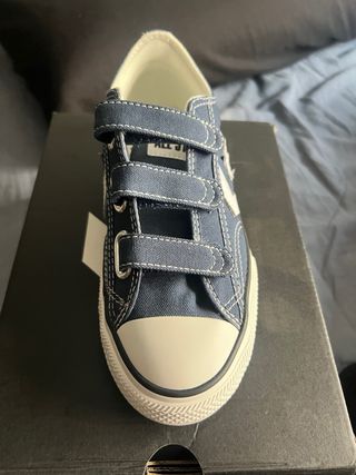 Zapatillas Converse niño velcro azul 33.5 Eu talla