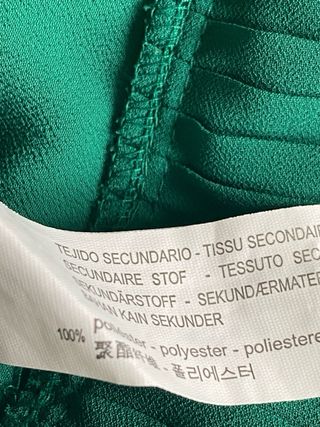 Vestido verde Zara Talla S