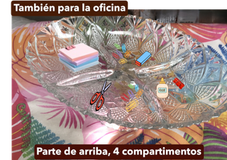 Fuente Vintage de cristal tallado 2 posiciones