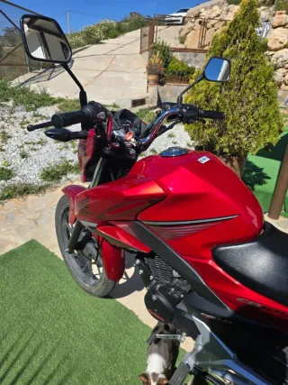 Moto Honda CB125F Roja