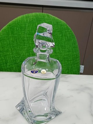 Set Vassoio con  Decanter e 5 Bicchieri Boemia