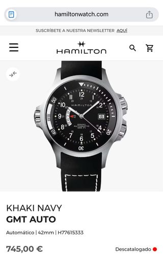 Hamilton Khaki Automatic Navy GMT