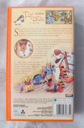 Película VHS Disney - Tigger (Italiano)
