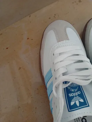 Scarpe Adidas Samba Bianche e Blu