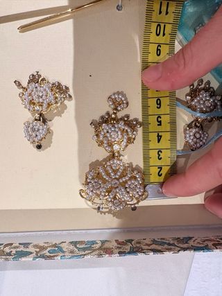 Aderezo Fallera Niña Oro y Perlas