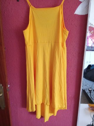 Vestido naranja/amarillo talla única