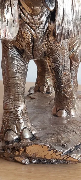 Elefante Auro Belcari Capodimonte laminato Argento